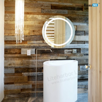 Liteharbor Customized Size Round LED Bathroom Mirror Light