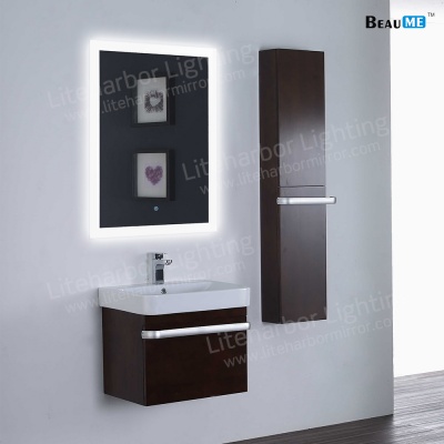 Liteharbor Frameless Fog Resistant Bathroom Illuminated Mirror