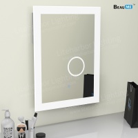 Liteharbor Customized Size LED Bathroom Mirror with Magnifier