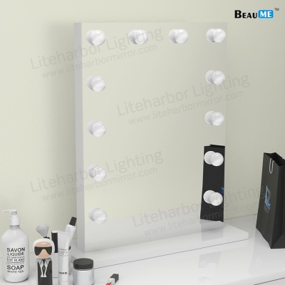 Liteharbor Single Side Desktop LED Lighted Hollywood Mirror