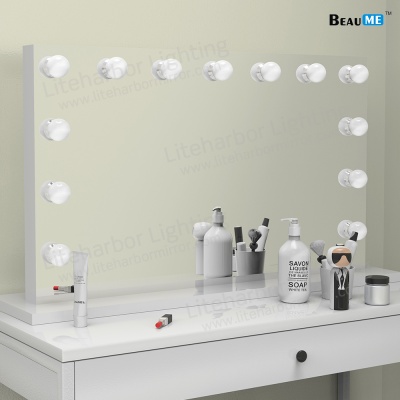 Liteharbor Table Top LED Lighted Hollywood Mirror