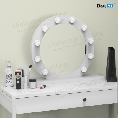 Liteharbor Table Top Vanity Girl Hollywood Makeup Mirror