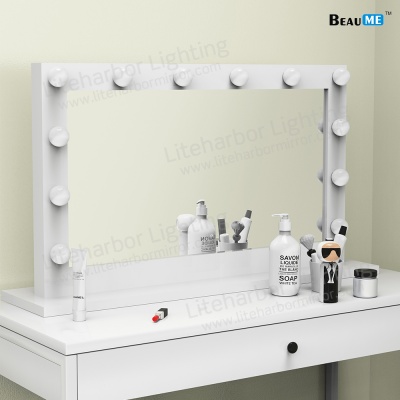 Liteharbor Wall Mounted Hollywood Makeup Mirror