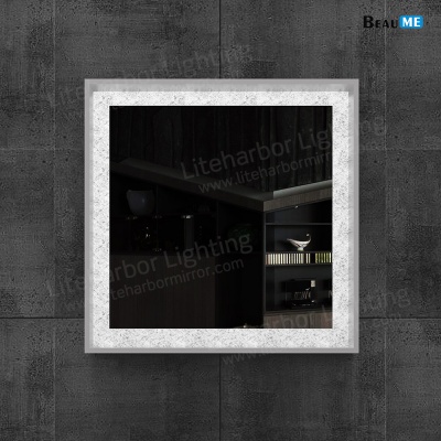 Liteharbor Wall Mounted Square Back-lit Mirror