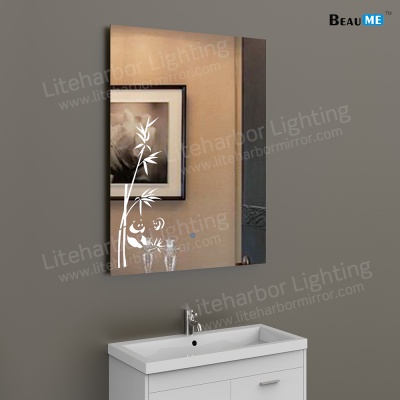Liteharbor Bathroom Art Mirror with LED Light