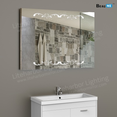 Liteharbor Customized LED Illuminated Mirror with Pattern