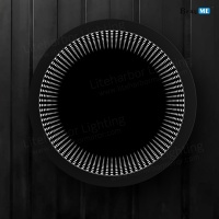 Liteharbor Circular LED Lighted 3D Mirror